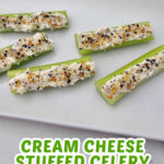 Everything Bagel Stuffed Celery pin
