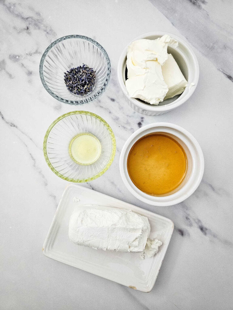 Lavender goat cheese spread ingredients