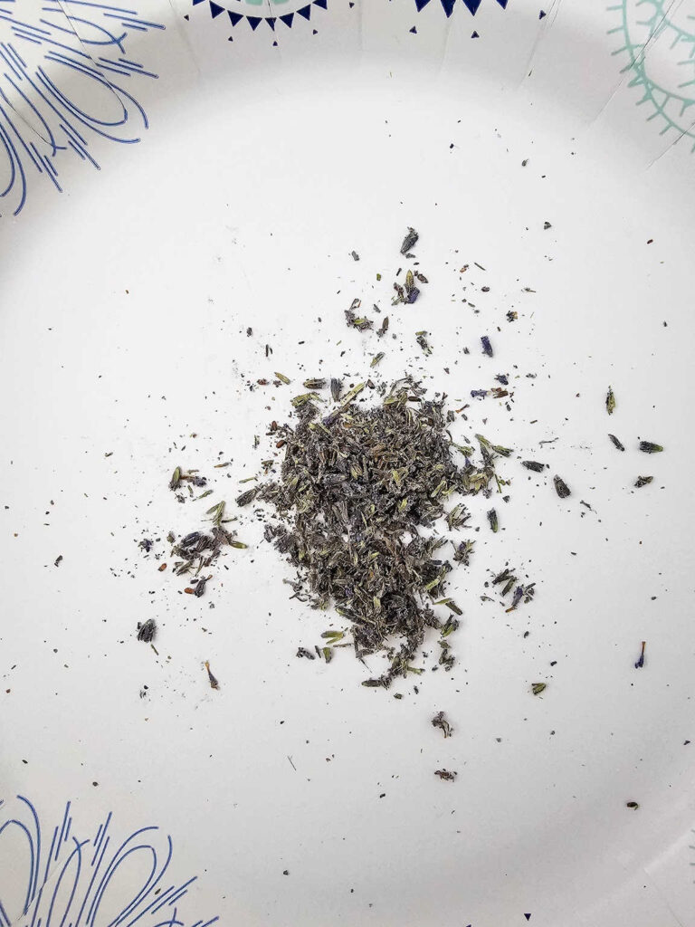 Lavender goat cheese spread process 1