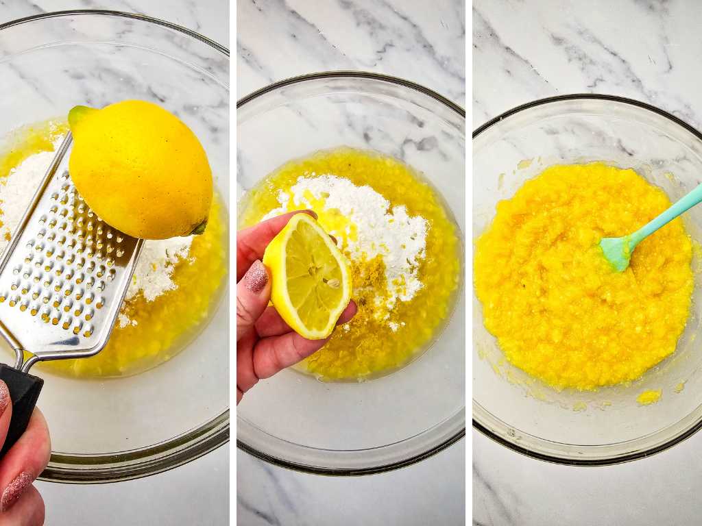 Lemon fluff salad process 2