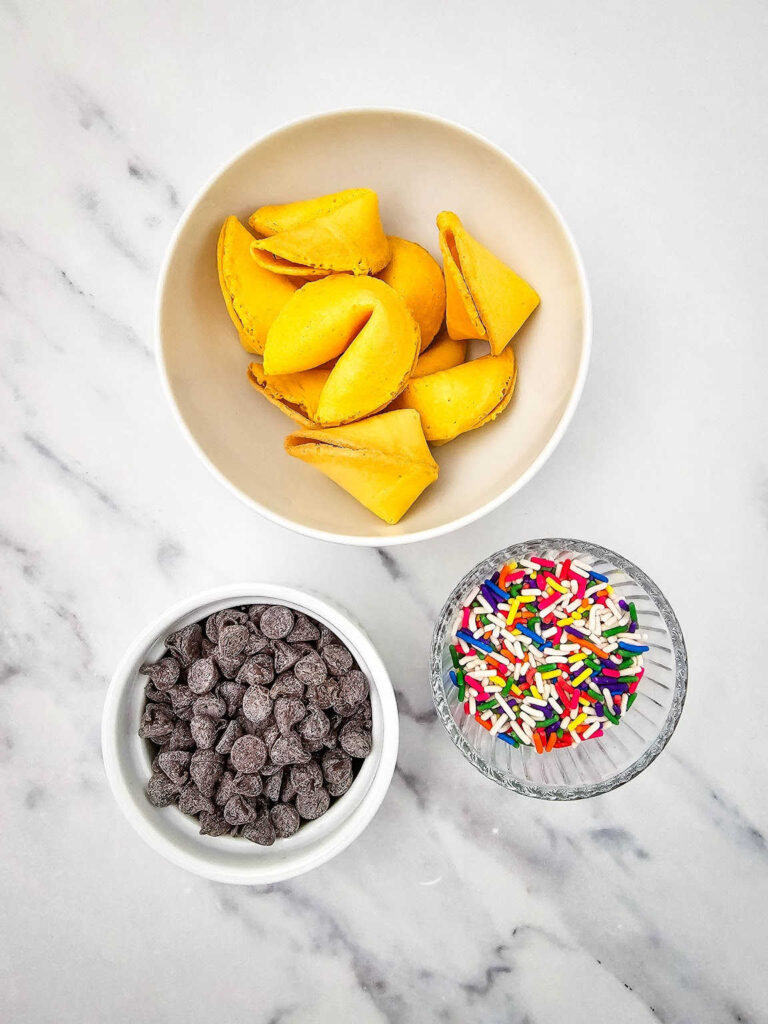 Rainbow sprinkles fortune cookies ingredients