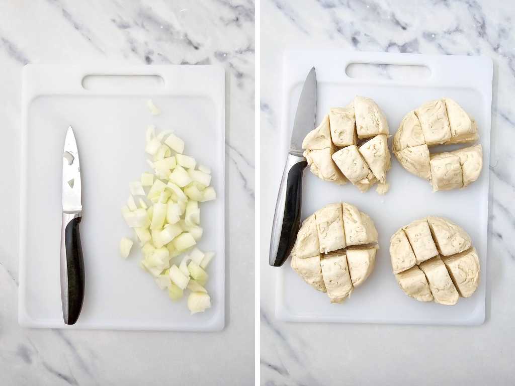 Bubble up pizza casserole process 2