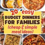 Cheap and easy dinner recipes for families pin