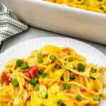 Cheesy Rotel Chicken Spaghetti pin