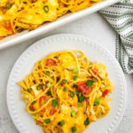 Cheesy Rotel Chicken Spaghetti pin