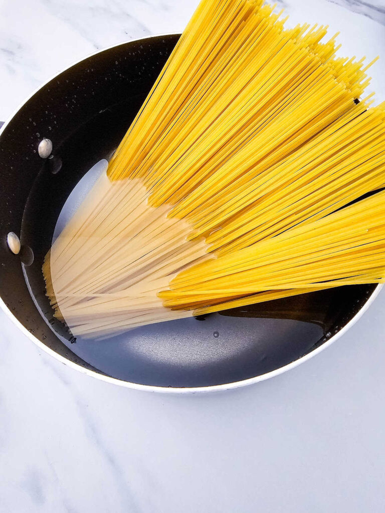 Cheesy Rotel Chicken Spaghetti process 2