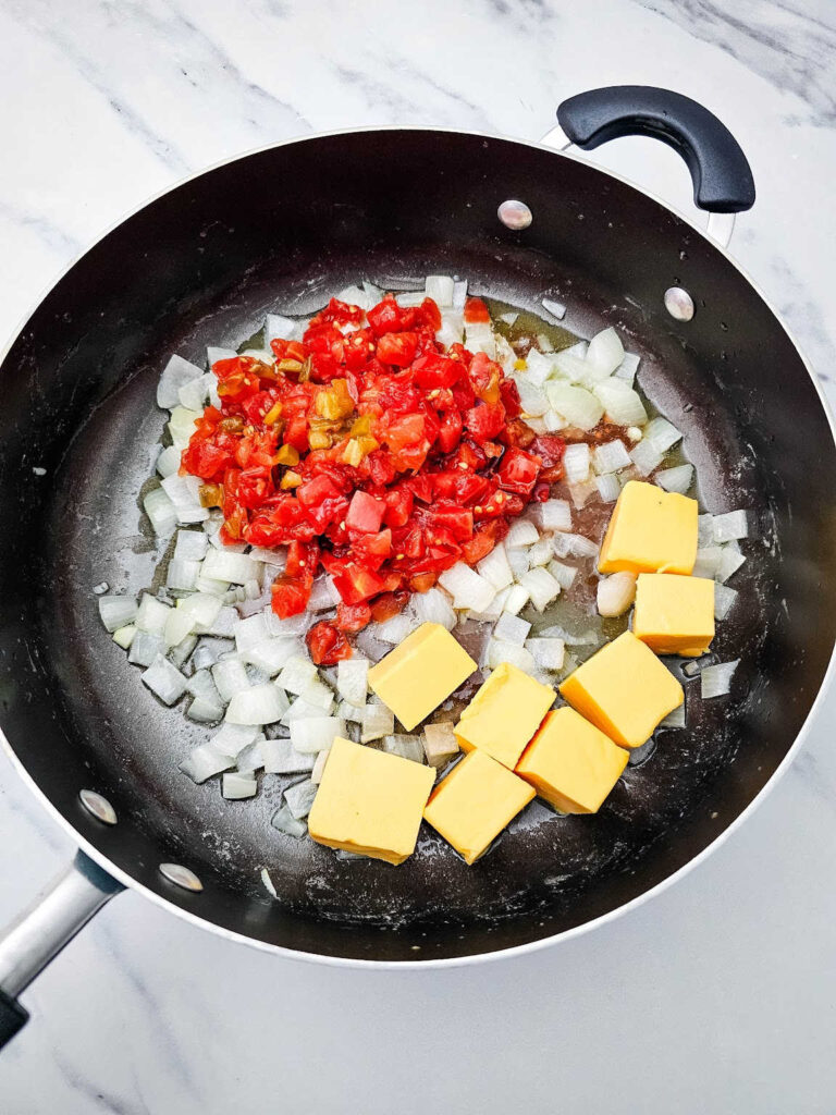 Cheesy Rotel Chicken Spaghetti process 5