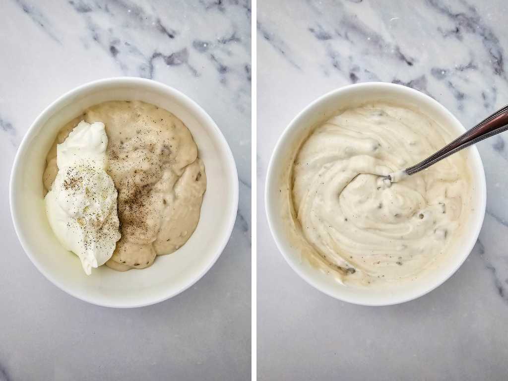 Crockpot cheesy sausage and potato casserole process 4