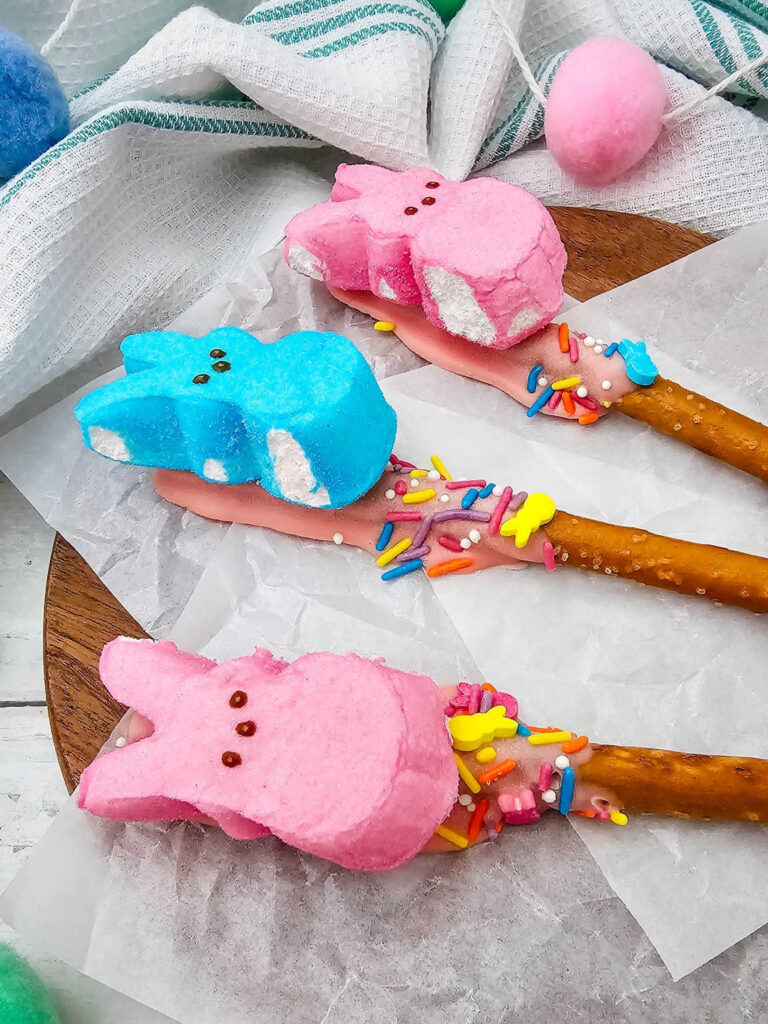 Dipped Pretzel Peeps