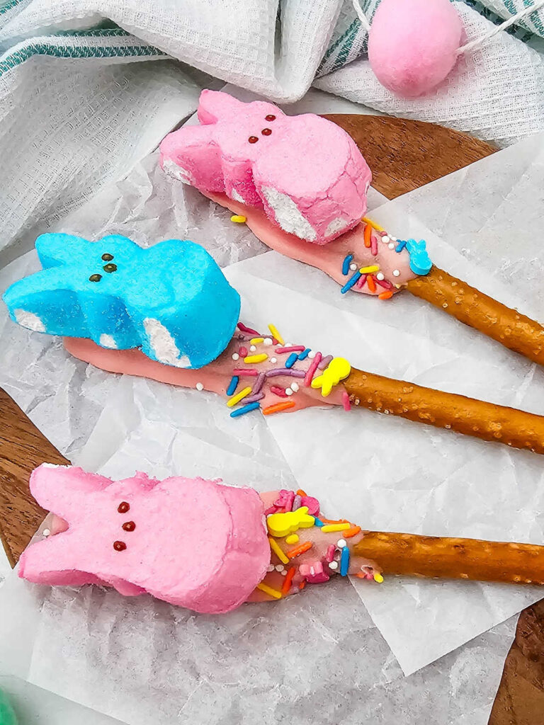 Dipped Pretzel Peeps