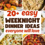 Easy weeknight dinner ideas pin