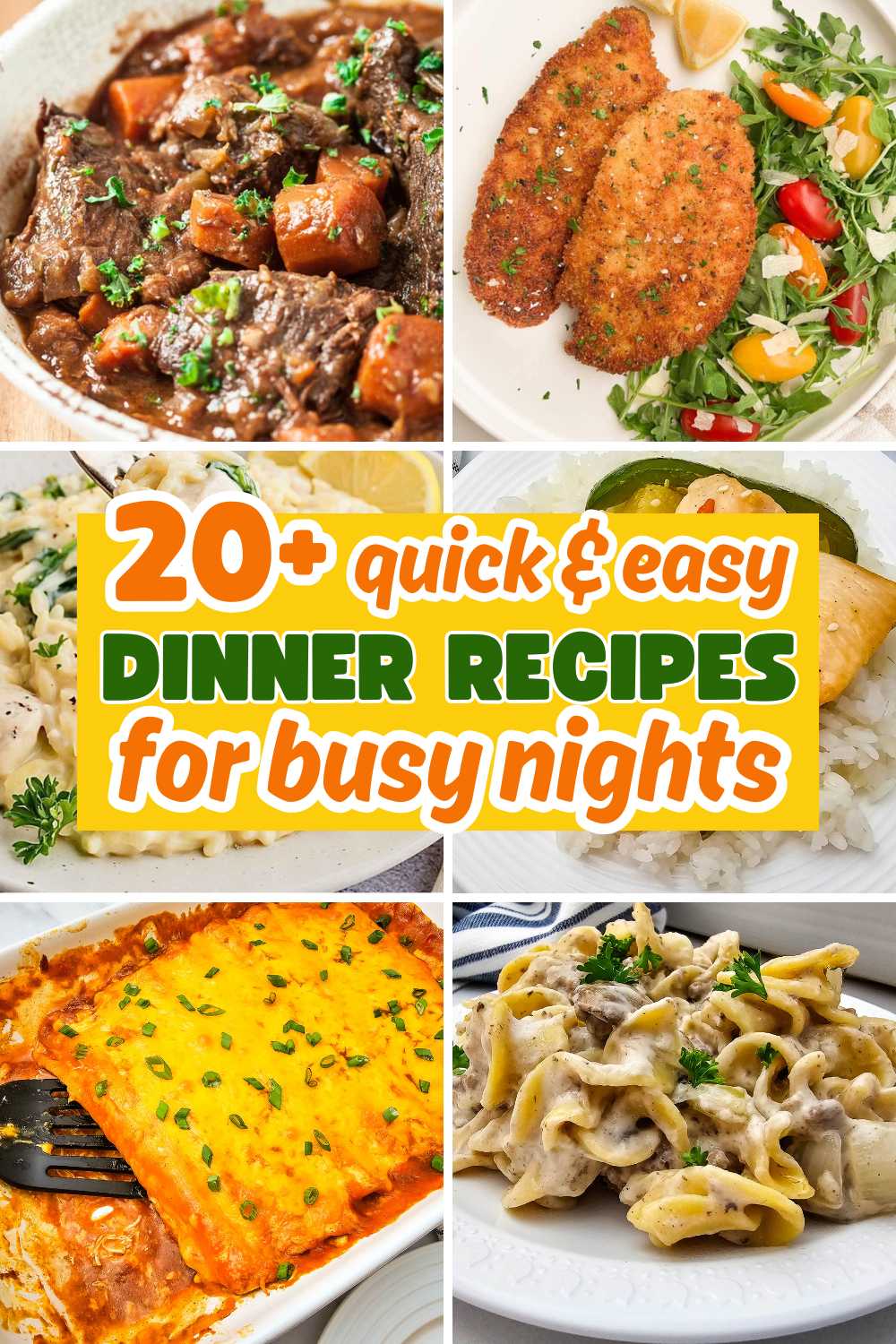 20+ Easy Weeknight Dinner Ideas (Quick, Family-Friendly Meals)