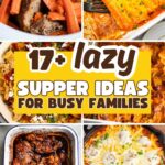 Lazy dinners for busy moms pin