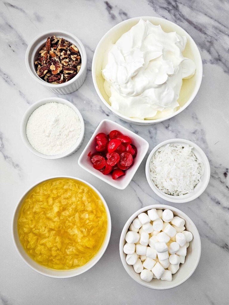 Pineapple fluff salad ingredients