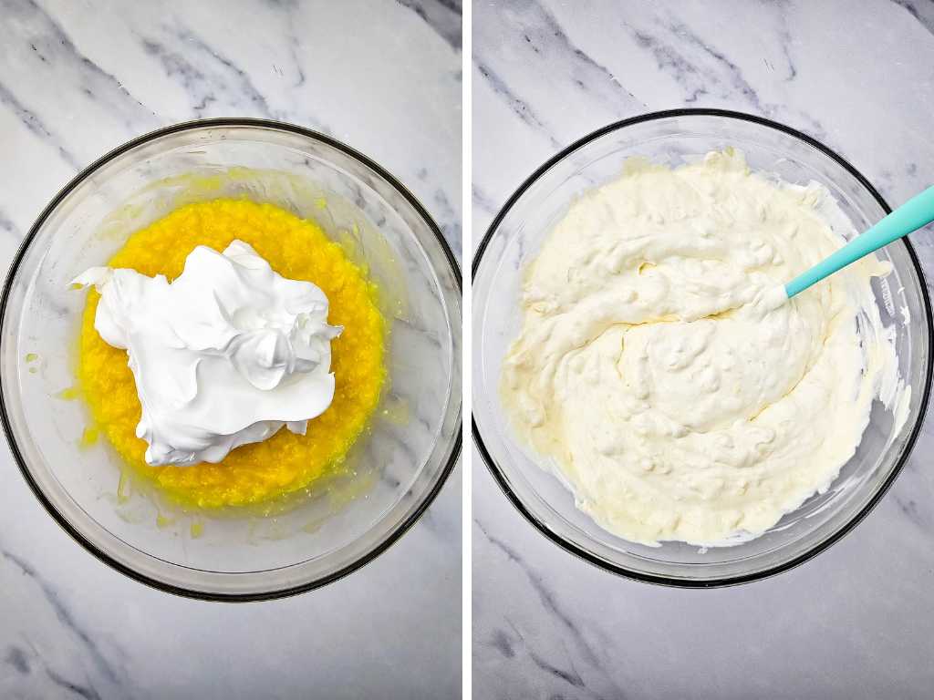 Pineapple fluff salad process 2