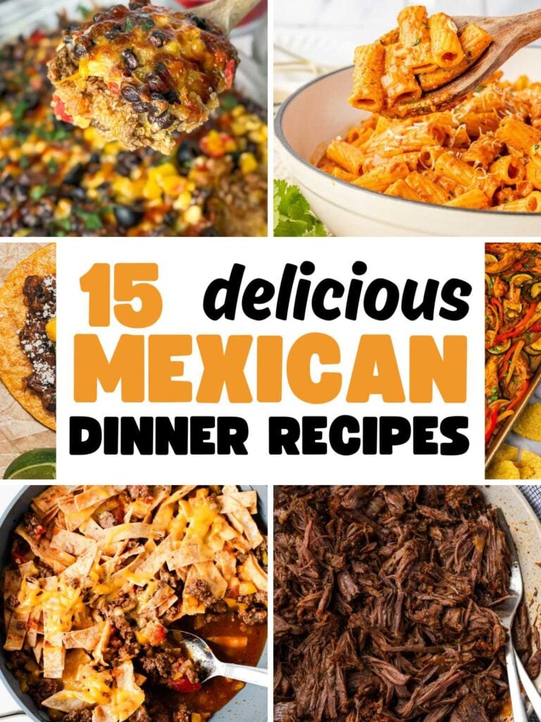 Collage of the best Mexican dinner recipes.