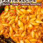 One pan cheeseburger pasta pin