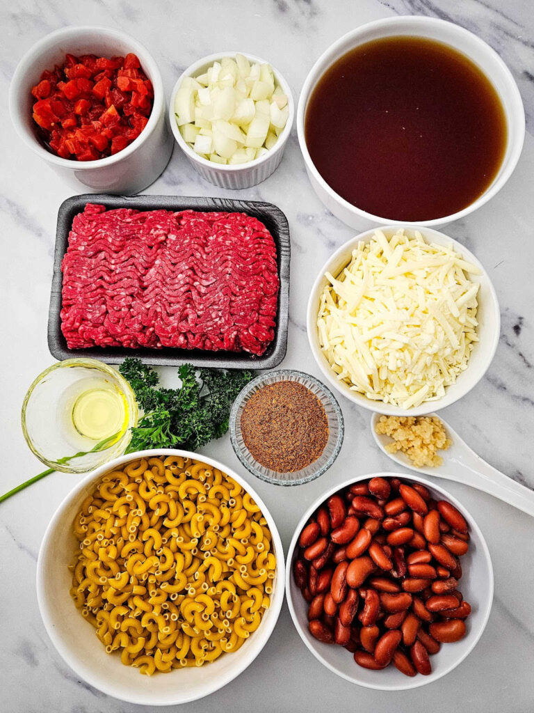 One skillet chili mac recipe ingredients