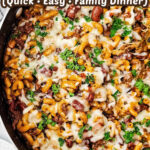 One skillet chili mac recipe pin