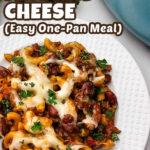 One skillet chili mac recipe pin