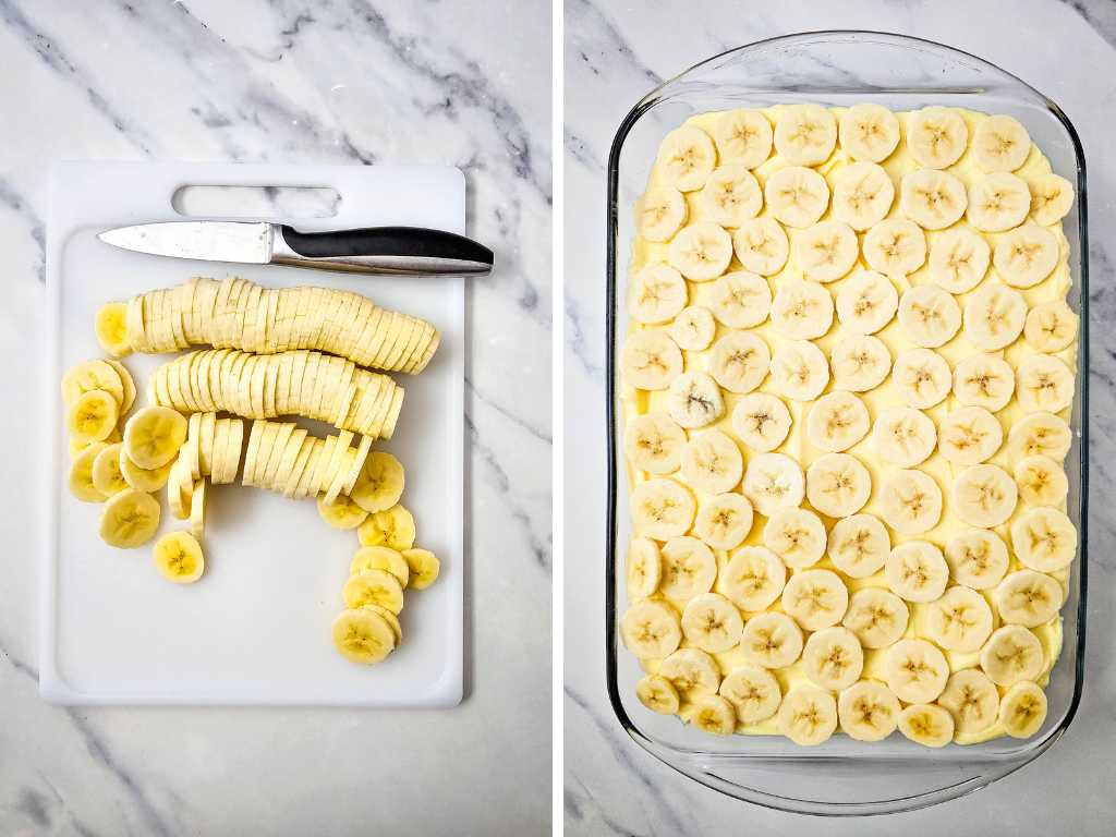 Banana split cake process 7