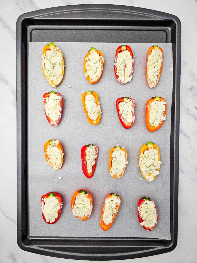 Boursin stuffed mini peppers process 4