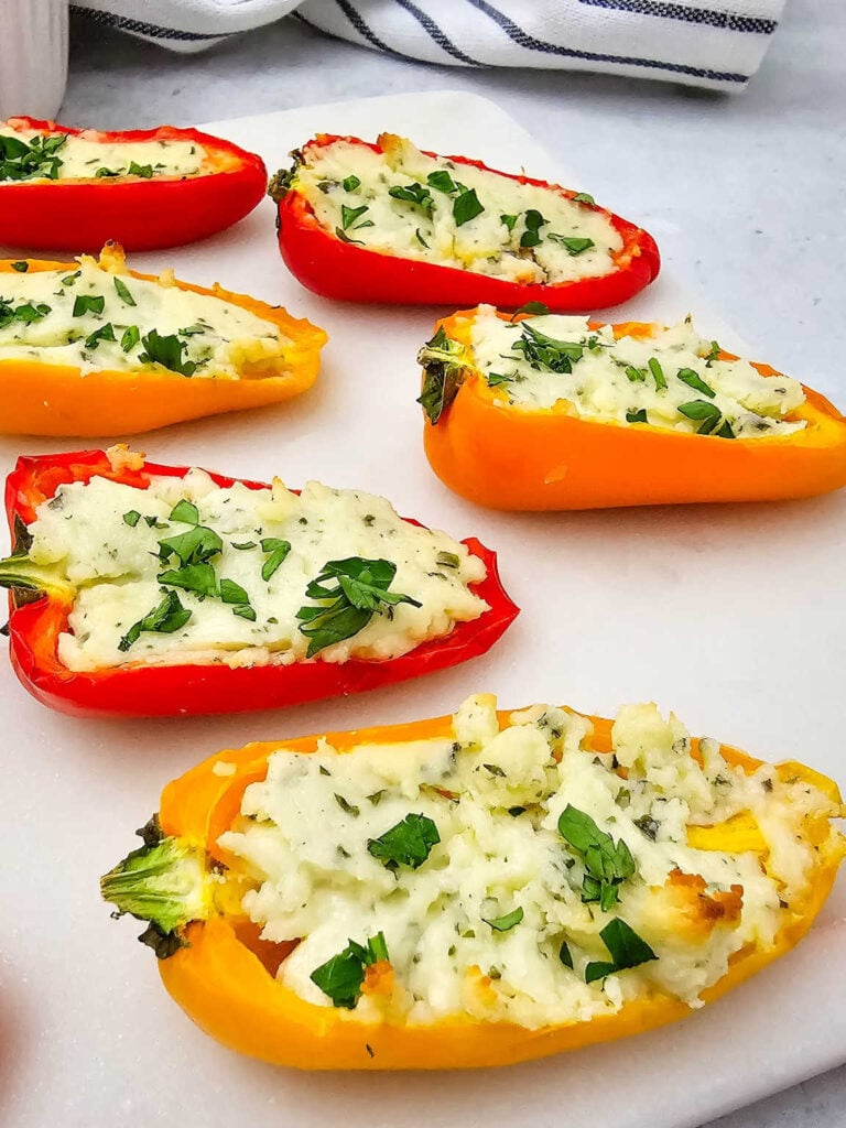 Boursin stuffed mini peppers