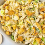 Caesar pasta salad pin