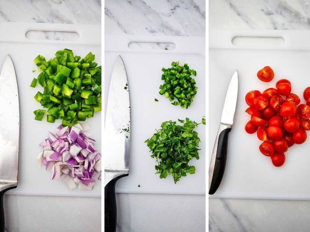 Cowboy caviar pasta salad process 1