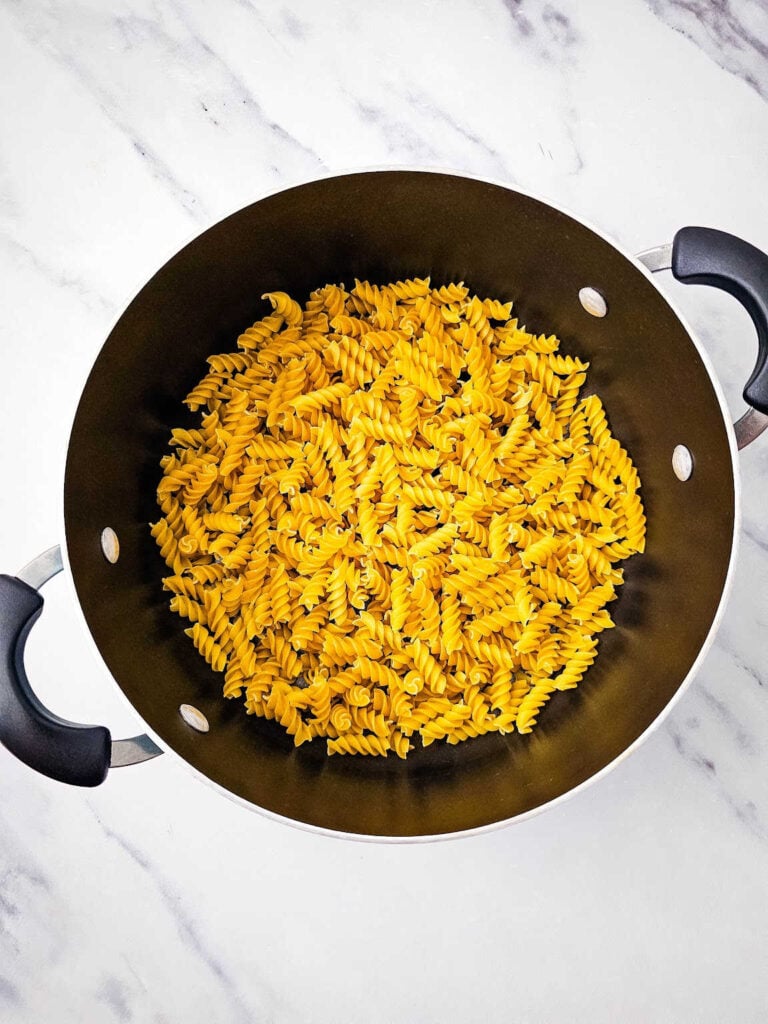 Cowboy caviar pasta salad process 2