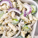 Cucumber pasta salad