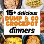 Dump and go crockpot dinners pin