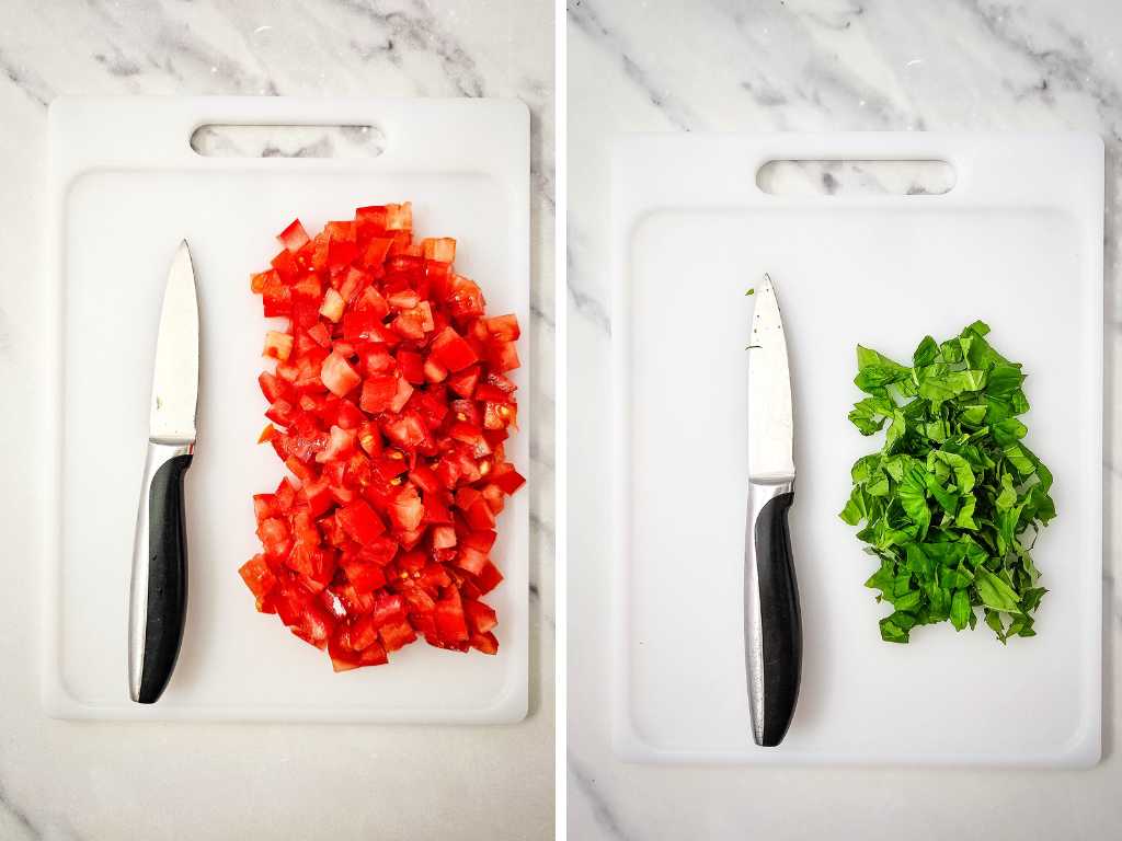 Fresh Garden Bruschetta process 1