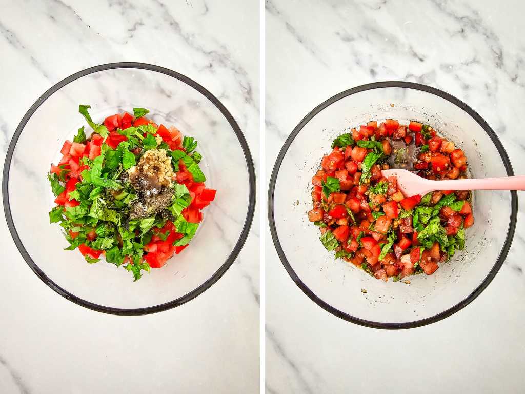 Fresh Garden Bruschetta process 2