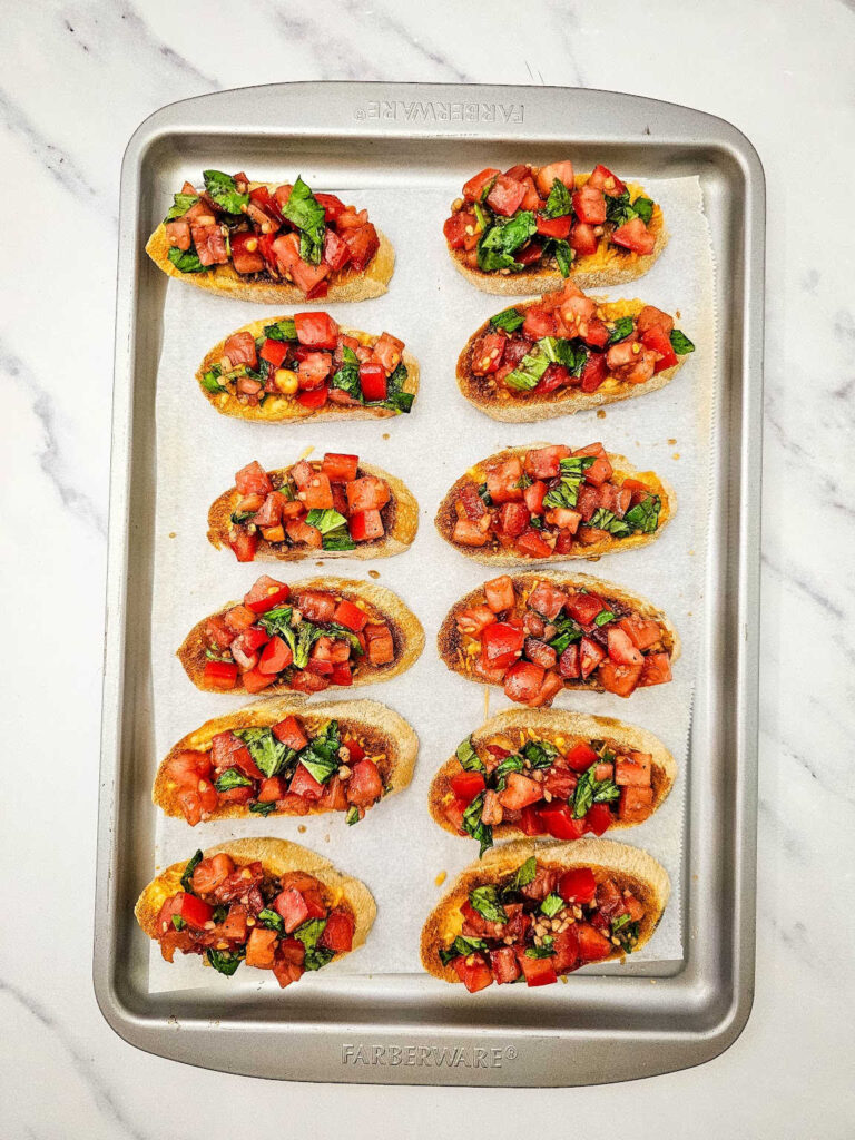 Fresh Garden Bruschetta process 5