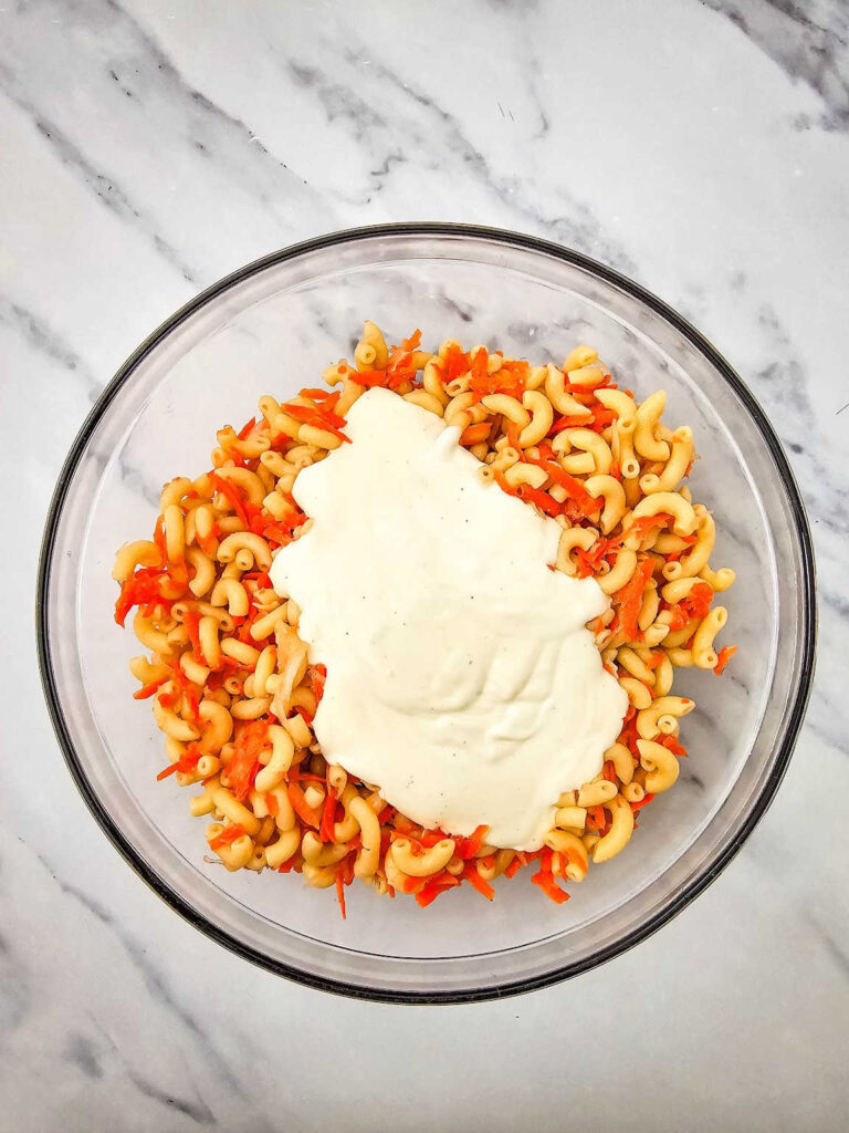 Hawaiian macaroni salad process 5