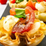 Mini caprese cups