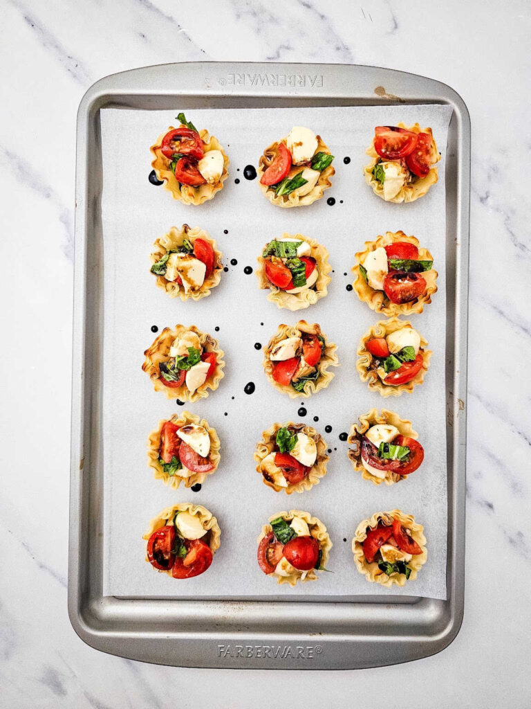 Mini caprese cups process 6