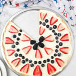 Red White and Blue Fruit Pizza