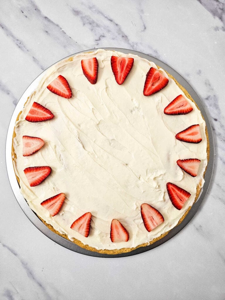 Red White and Blue Fruit Pizza process 9