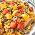 Smoked sausage pasta salad