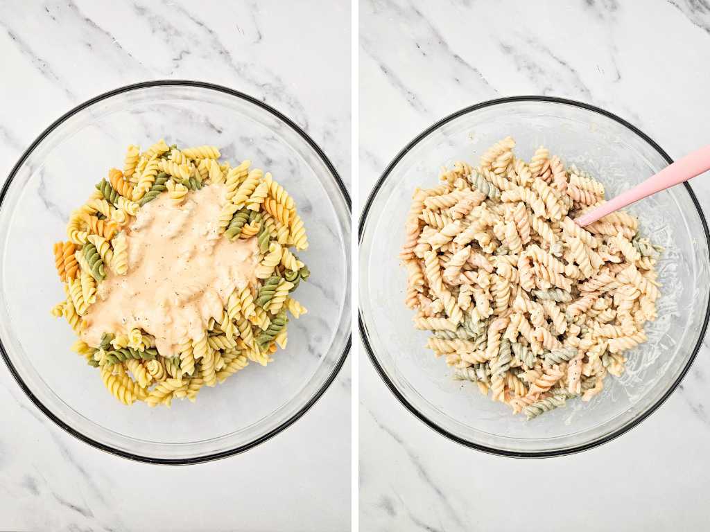 Smoked sausage pasta salad process 4 (1)