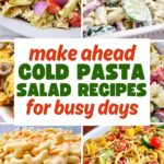 Make ahead cold pasta salad recipes pin