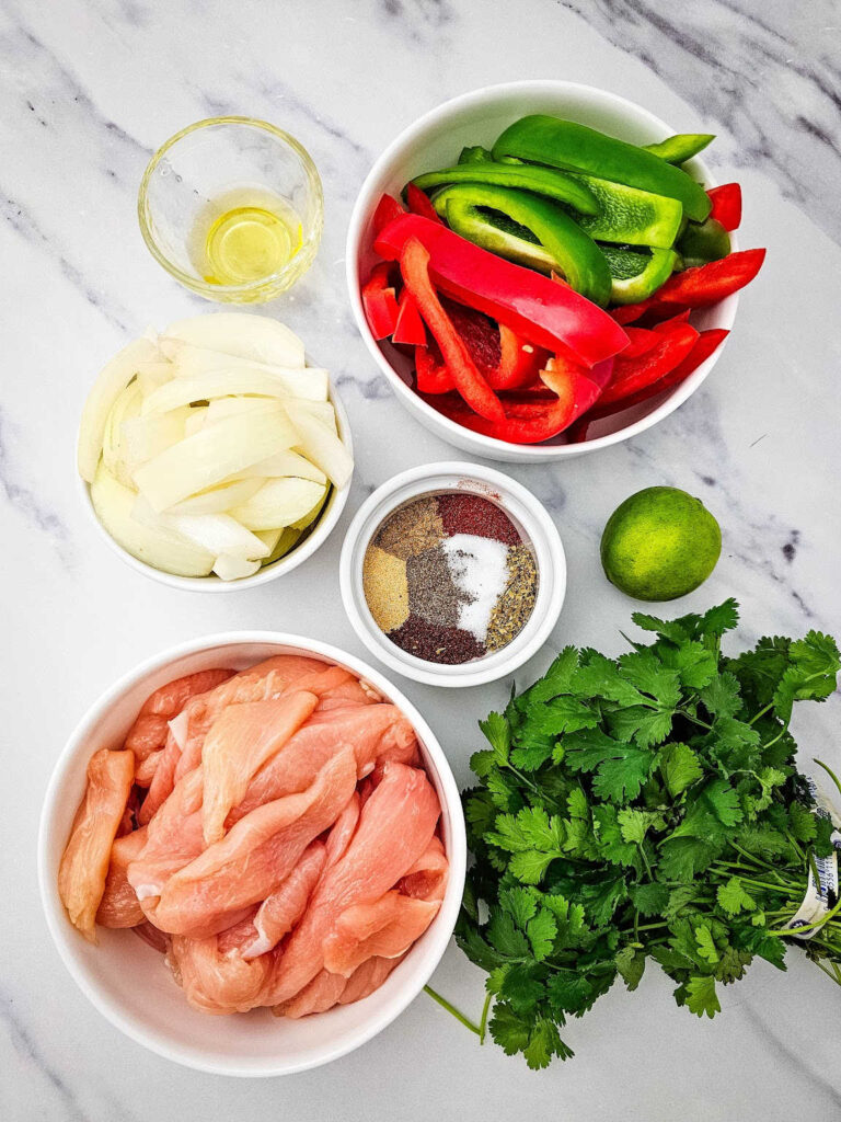 Sheet pan chicken fajitas ingredients