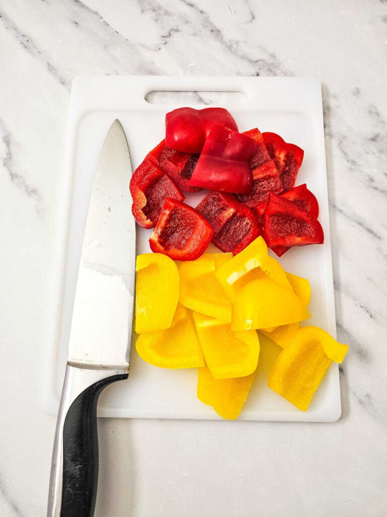 Sheet pan chicken kabobs process 2