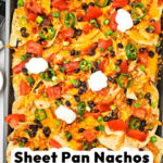 Sheet pan chicken nachos pin
