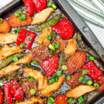 Sheet pan chicken stir fry