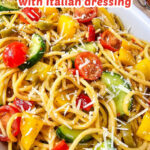 Summer spaghetti salad pin