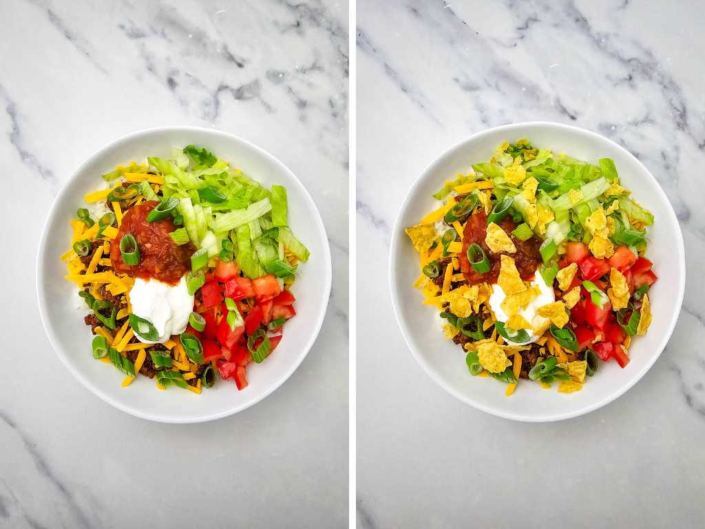 Taco rice bowl process 7