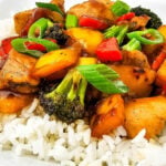Teriyaki chicken rice bowl pin